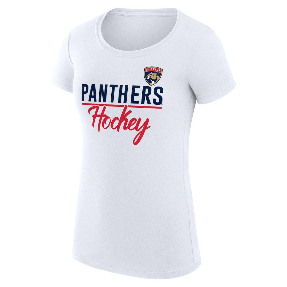 Florida Panthers G-III 4Her by Carl Banks Women's Super-Slim Fit Lightweight Team Sport T-Shirt - White - NHL