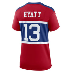 Jalin Hyatt New York Giants Women's Alternate Player Game Jersey Century Red | Nike for Sale