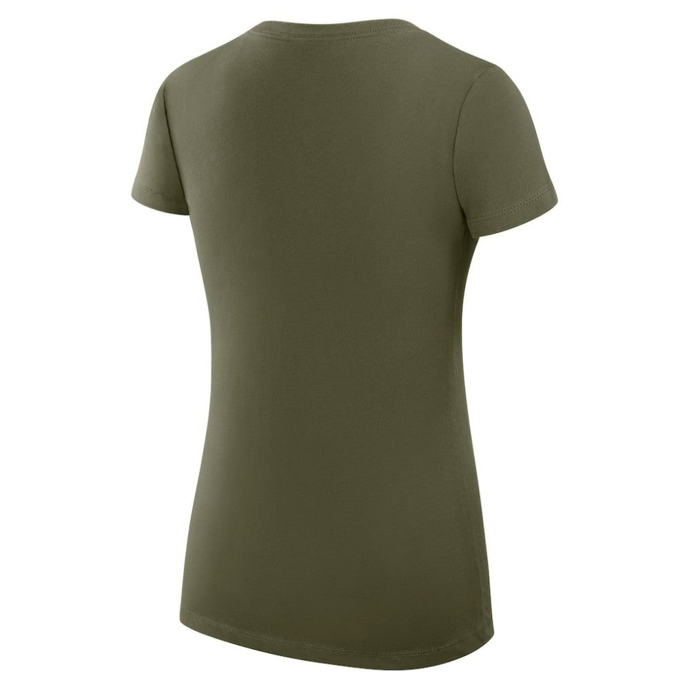 Dallas Stars G-III 4Her by Carl Banks Women's Super-Slim Fit Lightweight Team Sport V-Neck T-Shirt - Olive - NHL