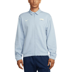 USMNT Club Fleece Harrington Full-Zip Jacket Light Blue | Nike discount