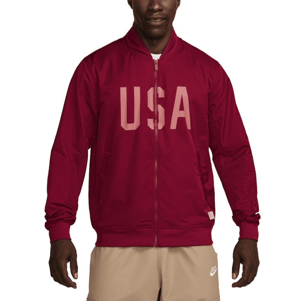 USMNT Woven Bomber Full-Zip Jacket Red | Nike Online