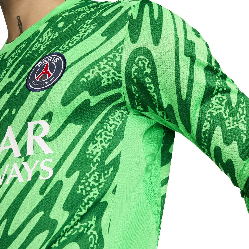 Paris Saint-Germain 2024/25 Goalkeeper Replica Stadium Long Sleeve Jersey Green | Nike Sale