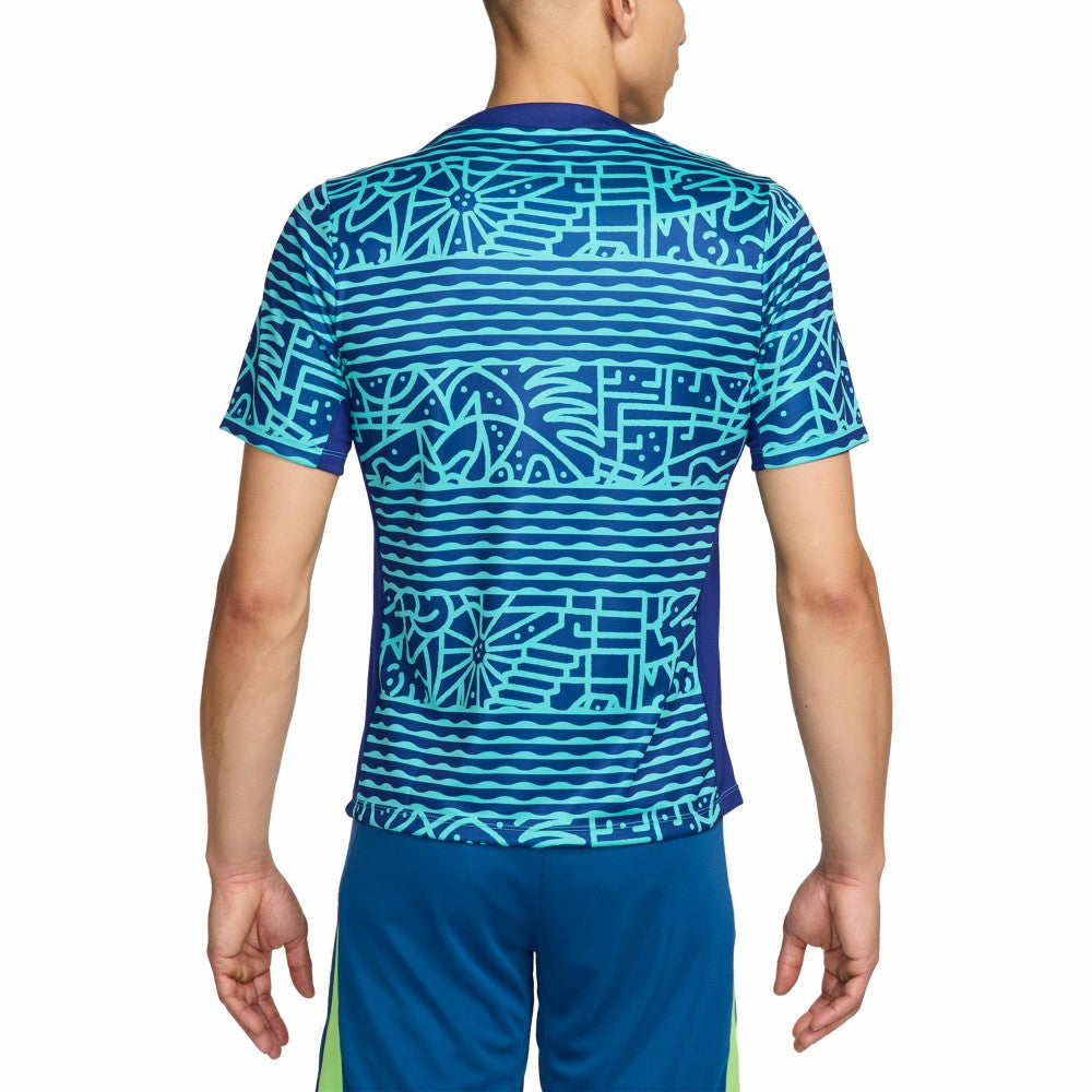 Brazil National Team 2024 Academy Pro Pre-Match Top Blue | Nike discount