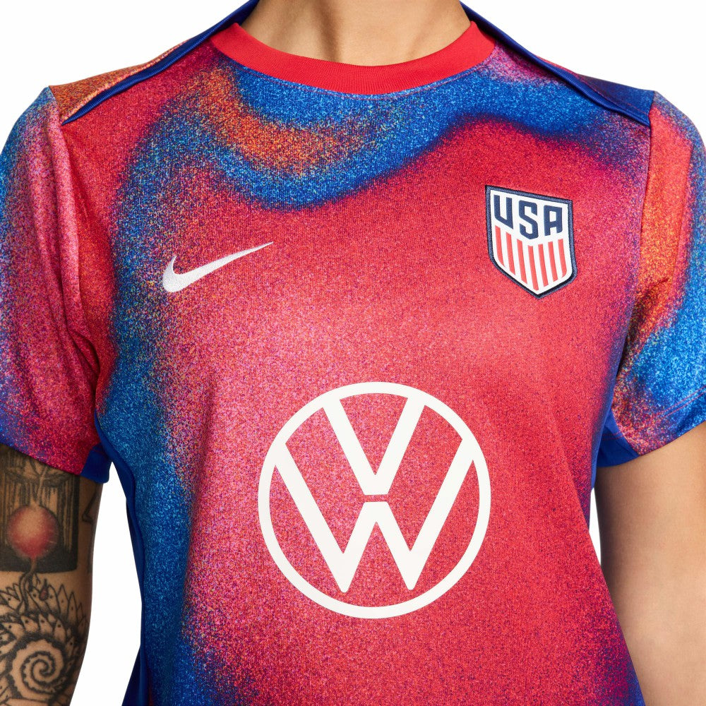 USMNT Women's 2024 Academy Pro Pre-Match Top Red | Nike