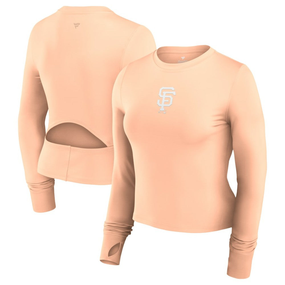 San Francisco Giants Fanatics Women's Studio Fitted Long Sleeve Gym Top  - MLB