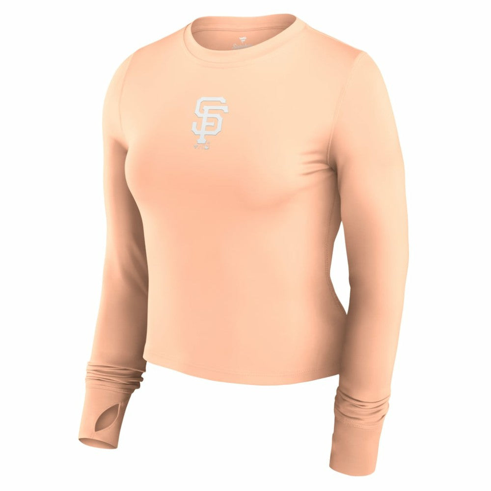 San Francisco Giants Fanatics Women's Studio Fitted Long Sleeve Gym Top  - MLB