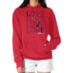 Florida Panthers G-III 4Her by Carl Banks Women's Hockey Love Fleece Pullover Hoodie - Red - NHL