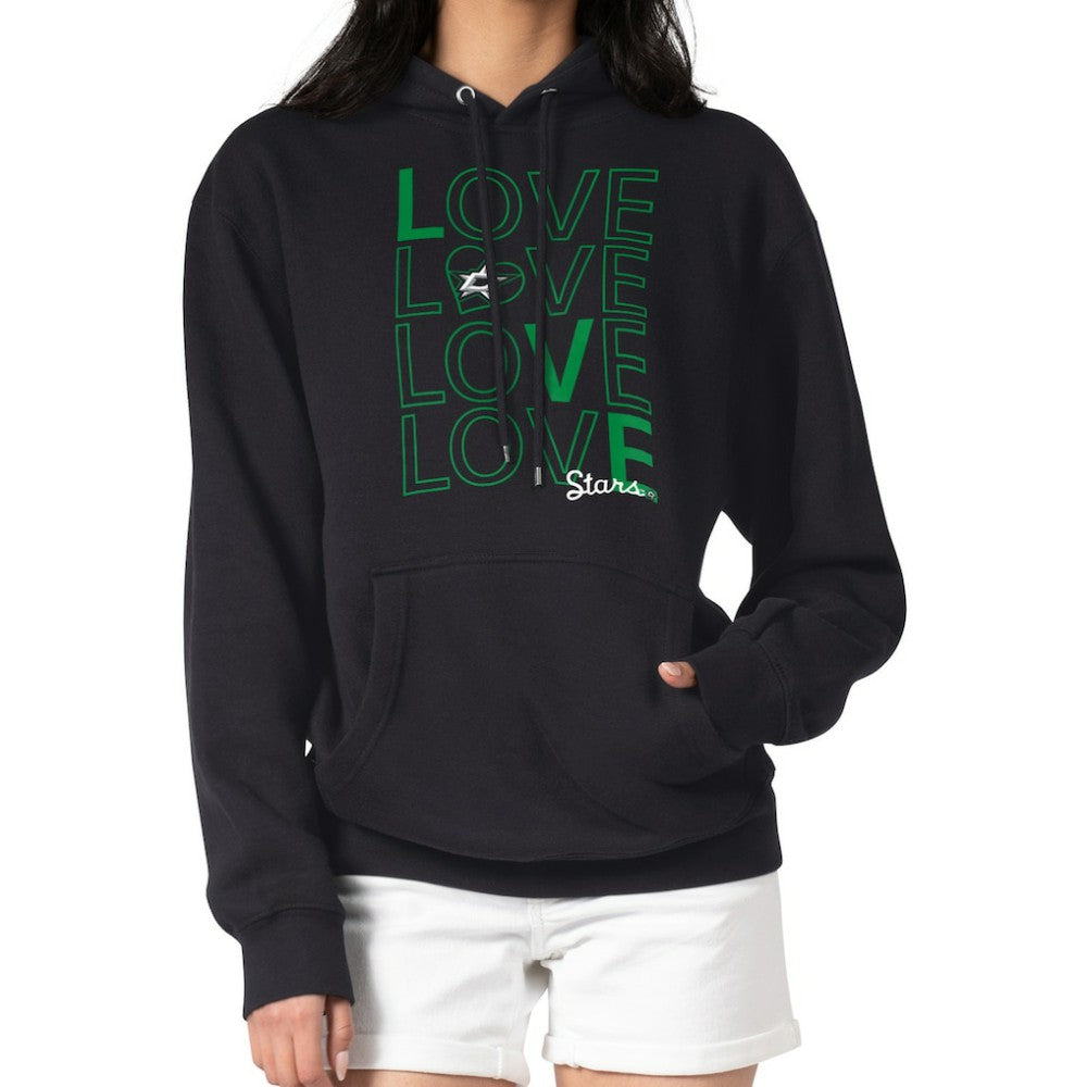 Dallas Stars G-III 4Her by Carl Banks Women's Hockey Love Fleece Pullover Hoodie - Black - NHL