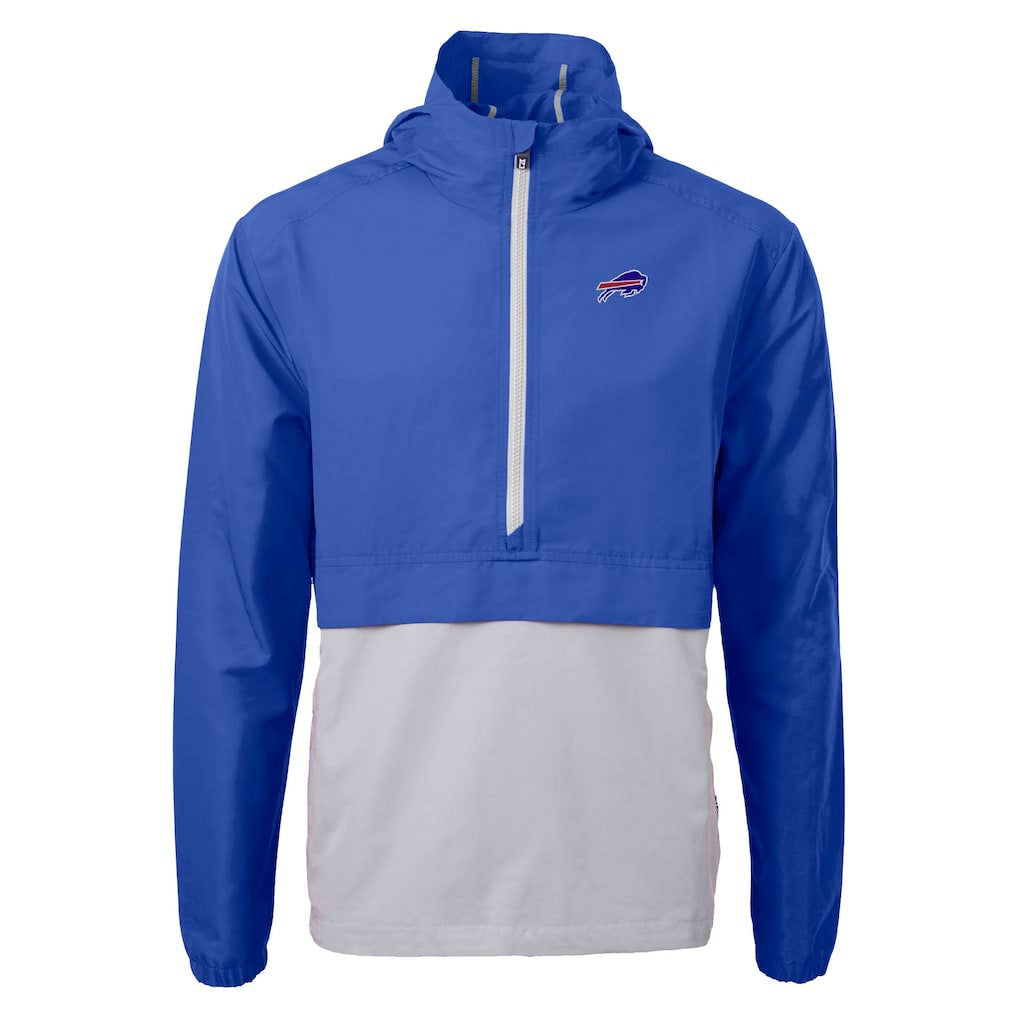 Buffalo Bills Cutter & Buck Charter Eco Recycled Anorak Half-Zip Jacket Blue | NFL