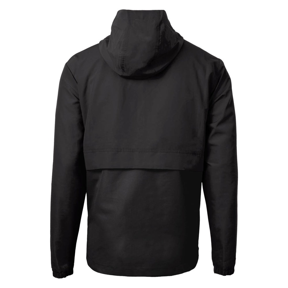 Green Bay Packers Cutter & Buck Charter Eco Recycled Anorak Half-Zip Jacket Black | NFL
