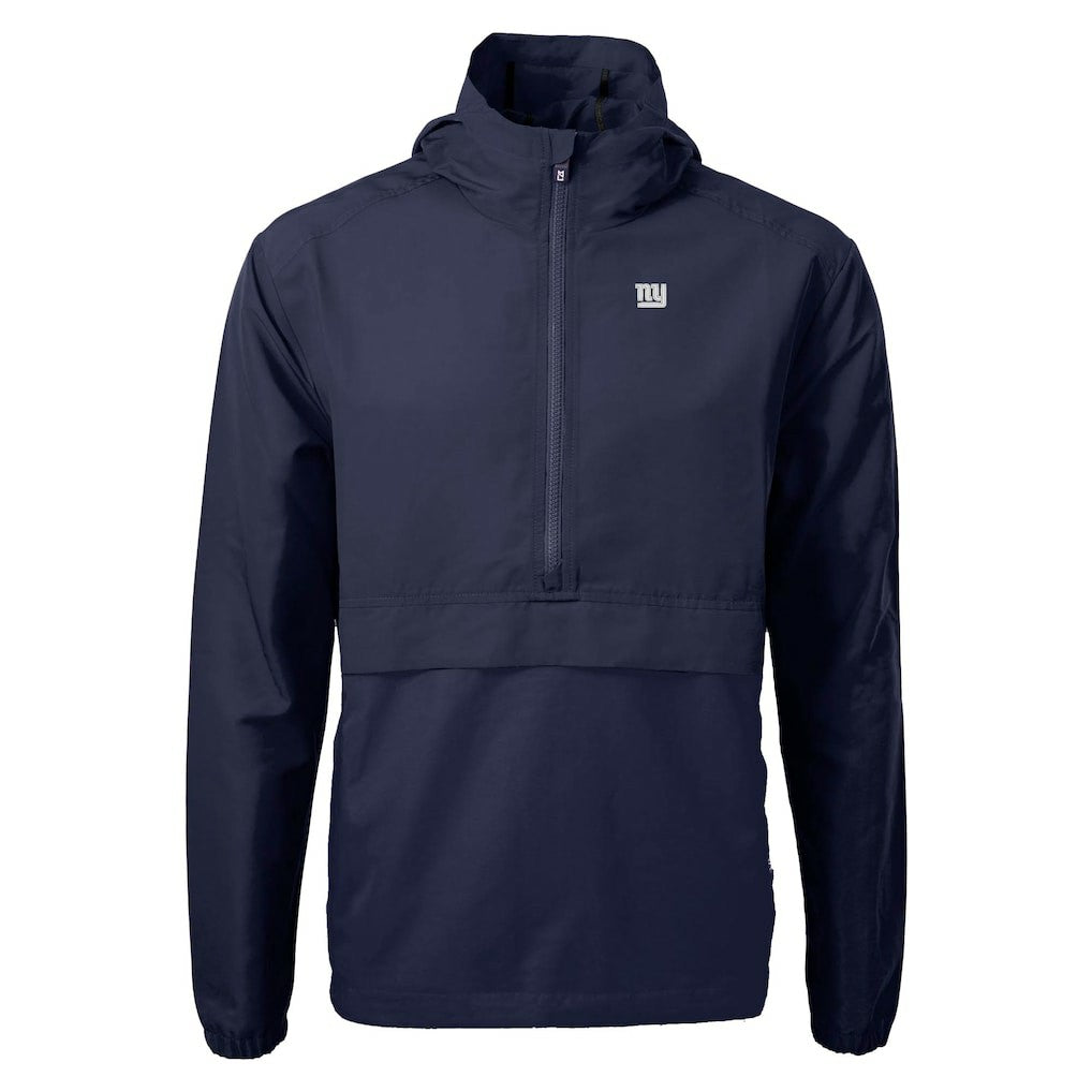 New York Giants Cutter & Buck Charter Eco Recycled Anorak Half-Zip Jacket Blue | NFL