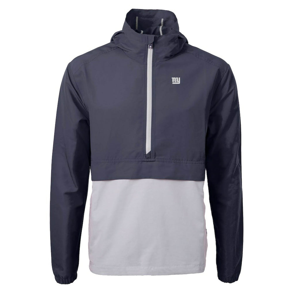 New York Giants Cutter & Buck Charter Eco Recycled Anorak Half-Zip Jacket Blue | NFL