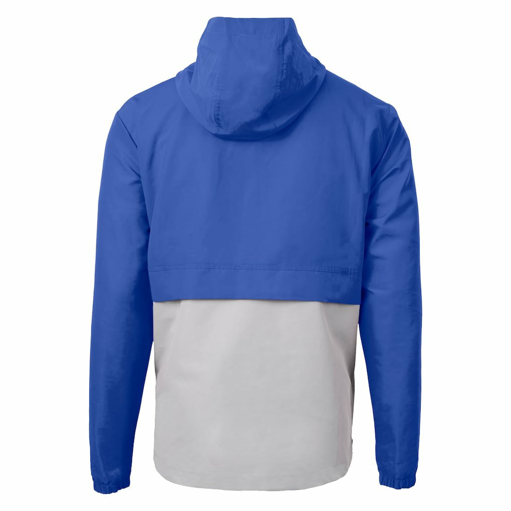 New York Giants Cutter & Buck Charter Eco Recycled Anorak Half-Zip Jacket Blue | NFL