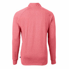 Houston Texans Cutter & Buck Adapt Eco Knit Quarter-Zip Pullover Top Heather Red | NFL