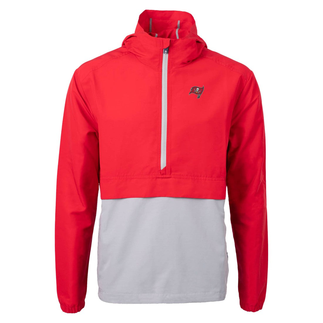 Tampa Bay Buccaneers Cutter & Buck Charter Eco Recycled Anorak Half-Zip Jacket Red | NFL