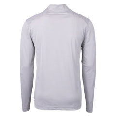 Washington Commanders Cutter & Buck Virtue Eco Pique Micro Stripe Recycled Quarter-Zip Pullover Top Gray/White | NFL