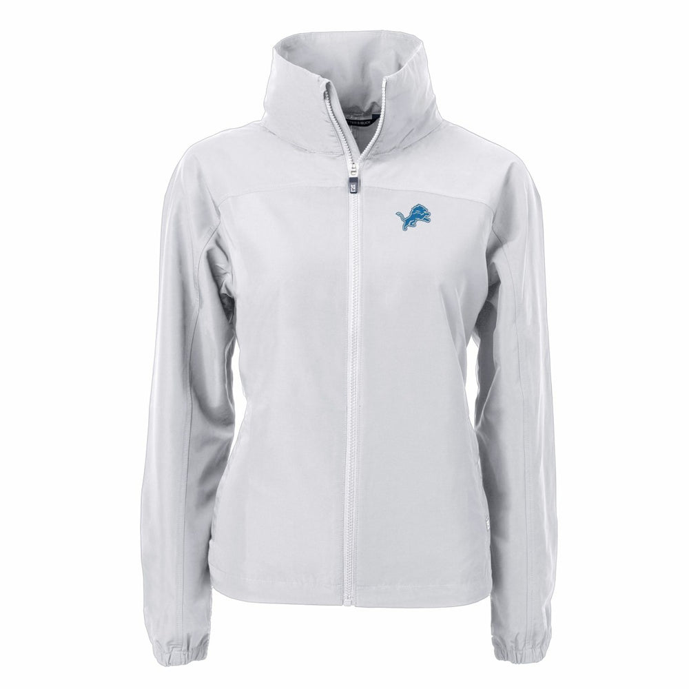 Detroit Lions Cutter & Buck Women's Charter Eco Recycled Full-Zip Jacket Gray | NFL