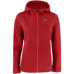 Buffalo Bills Cutter & Buck Women's Evoke Eco Softshell Recycled Full-Zip Hooded Jacket Red | NFL