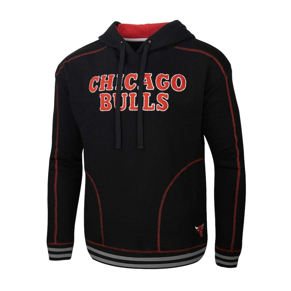 Chicago Bulls Stadium Essentials Baseline Pullover Hoodie Black - NBA