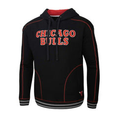 Chicago Bulls Stadium Essentials Baseline Pullover Hoodie Black - NBA