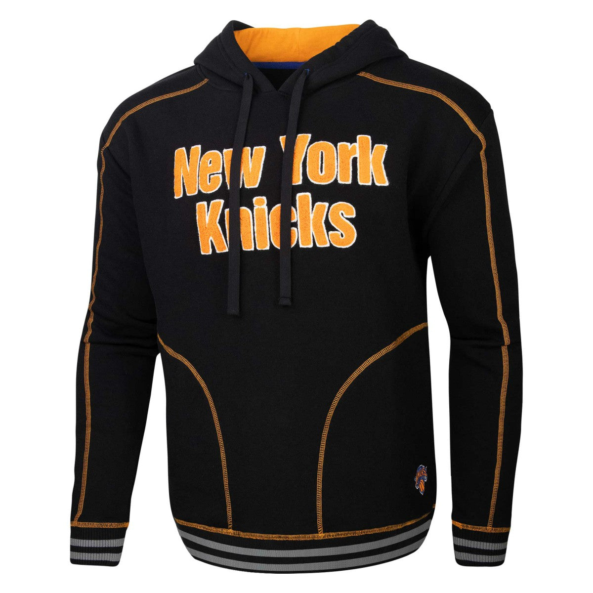 New York Knicks Stadium Essentials Baseline Pullover Hoodie Black - NBA
