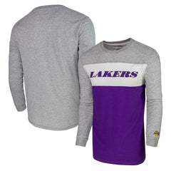 Los Angeles Lakers Unisex Loge Long Sleeve T-Shirt Heather Gray - NBA