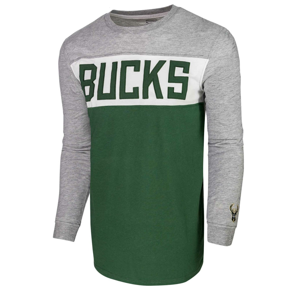 Milwaukee Bucks Unisex Loge Long Sleeve T-Shirt Heather Gray - NBA