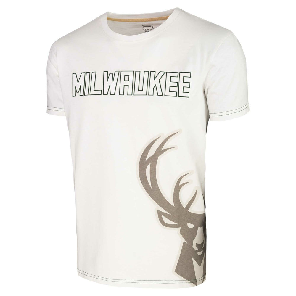 Milwaukee Bucks Stadium Essentials Unisex Scoreboard T-Shirt White - NBA