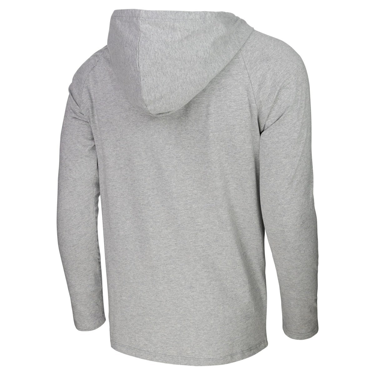 Los Angeles Lakers Stadium Essentials Atrium Raglan Long Sleeve Hoodie T-Shirt Heather Gray - NBA
