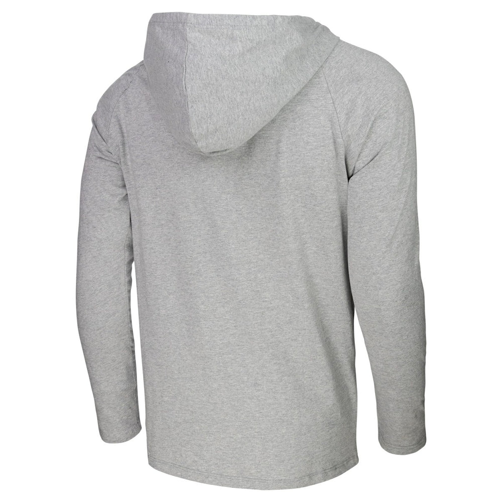Los Angeles Lakers Stadium Essentials Atrium Raglan Long Sleeve Hoodie T-Shirt Heather Gray - NBA