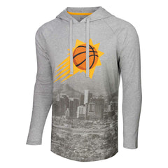 Phoenix Suns Stadium Essentials Atrium Raglan Long Sleeve Hoodie T-Shirt Heather Gray - NBA