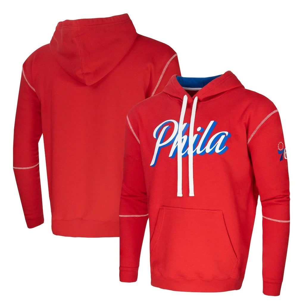 Philadelphia 76ers Stadium Essentials Monument Pullover Hoodie Red - NBA