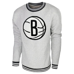 Brooklyn Nets Stadium Essentials Club Level Pullover Sweatshirt Heather Gray - NBA
