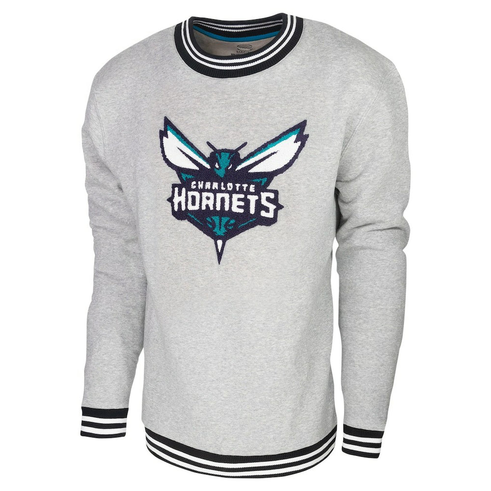 Charlotte Hornets Stadium Essentials Club Level Pullover Sweatshirt Heather Gray - NBA