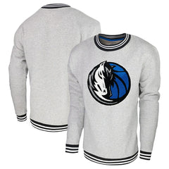 Dallas Mavericks Stadium Essentials Club Level Pullover Sweatshirt Heather Gray - NBA