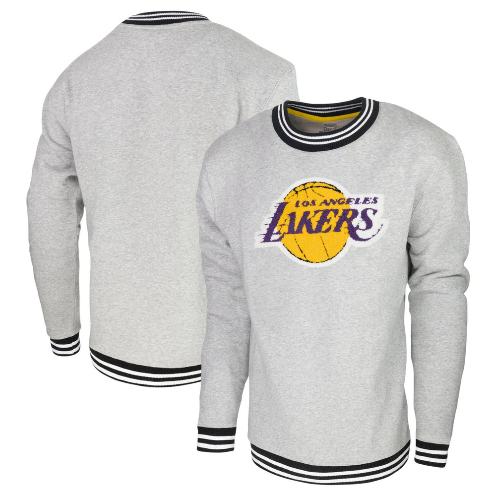 Los Angeles Lakers Stadium Essentials Club Level Pullover Sweatshirt Heather Gray - NBA