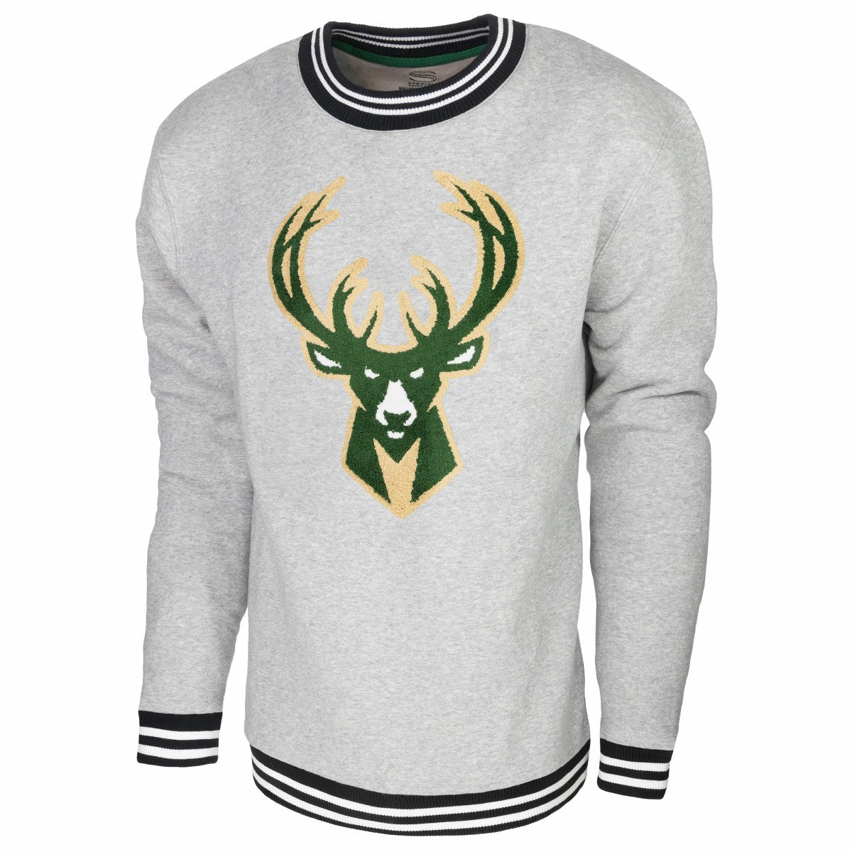 Milwaukee Bucks Stadium Essentials Club Level Pullover Sweatshirt Heather Gray - NBA