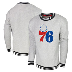 Philadelphia 76ers Stadium Essentials Club Level Pullover Sweatshirt Heather Gray - NBA