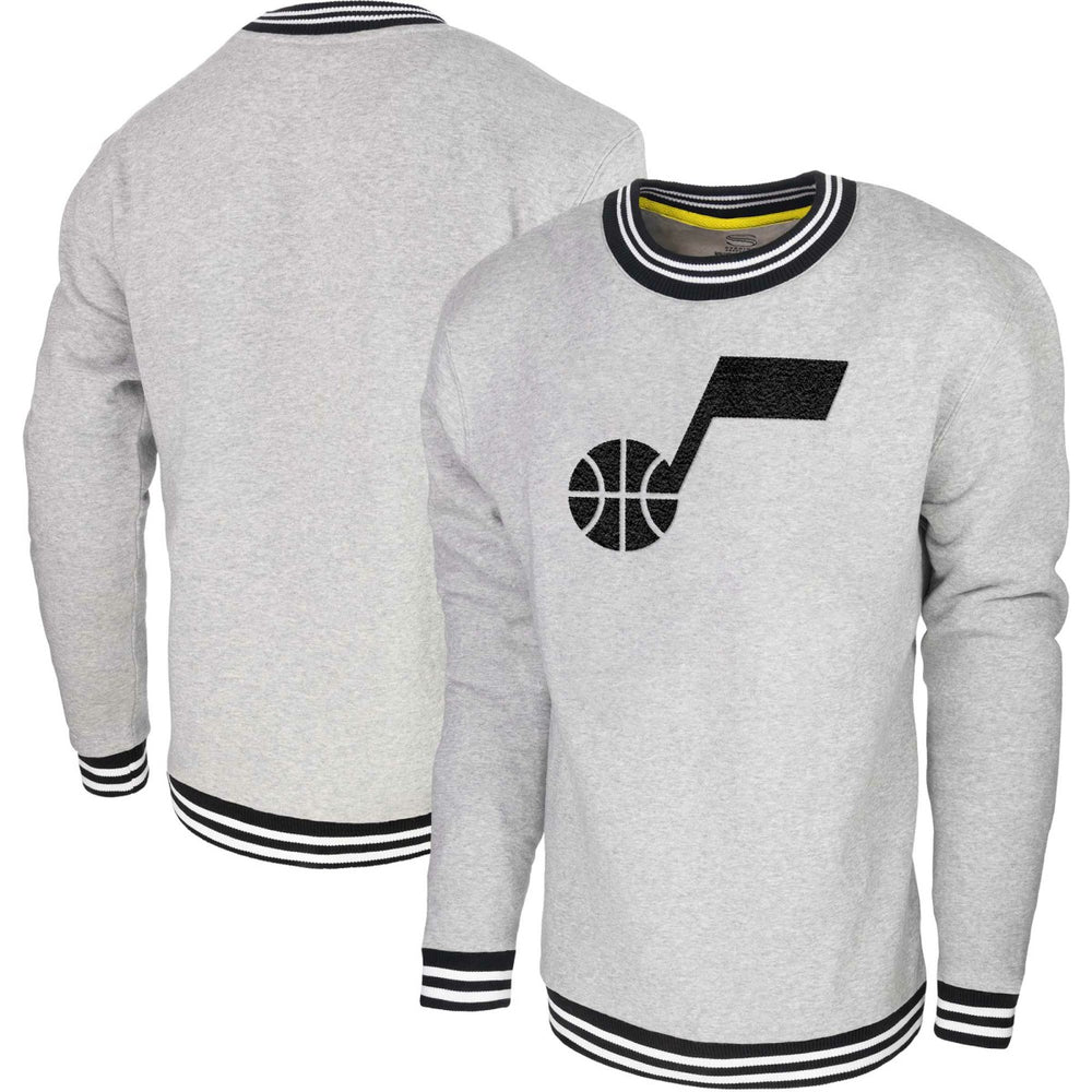 Utah Jazz Stadium Essentials Club Level Pullover Sweatshirt Heather Gray - NBA