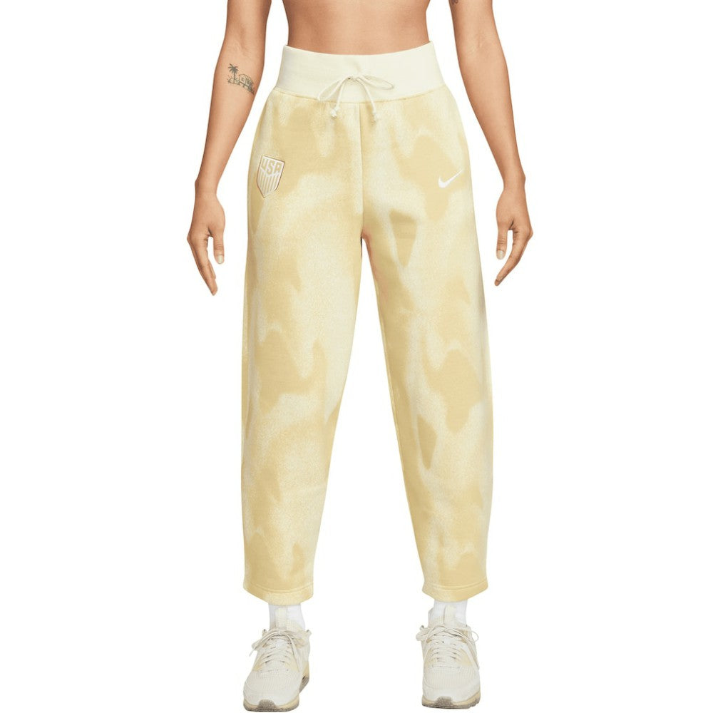 USMNT Women's Phoenix Fleece High-Waisted Curve Pants Cream | Nike discount