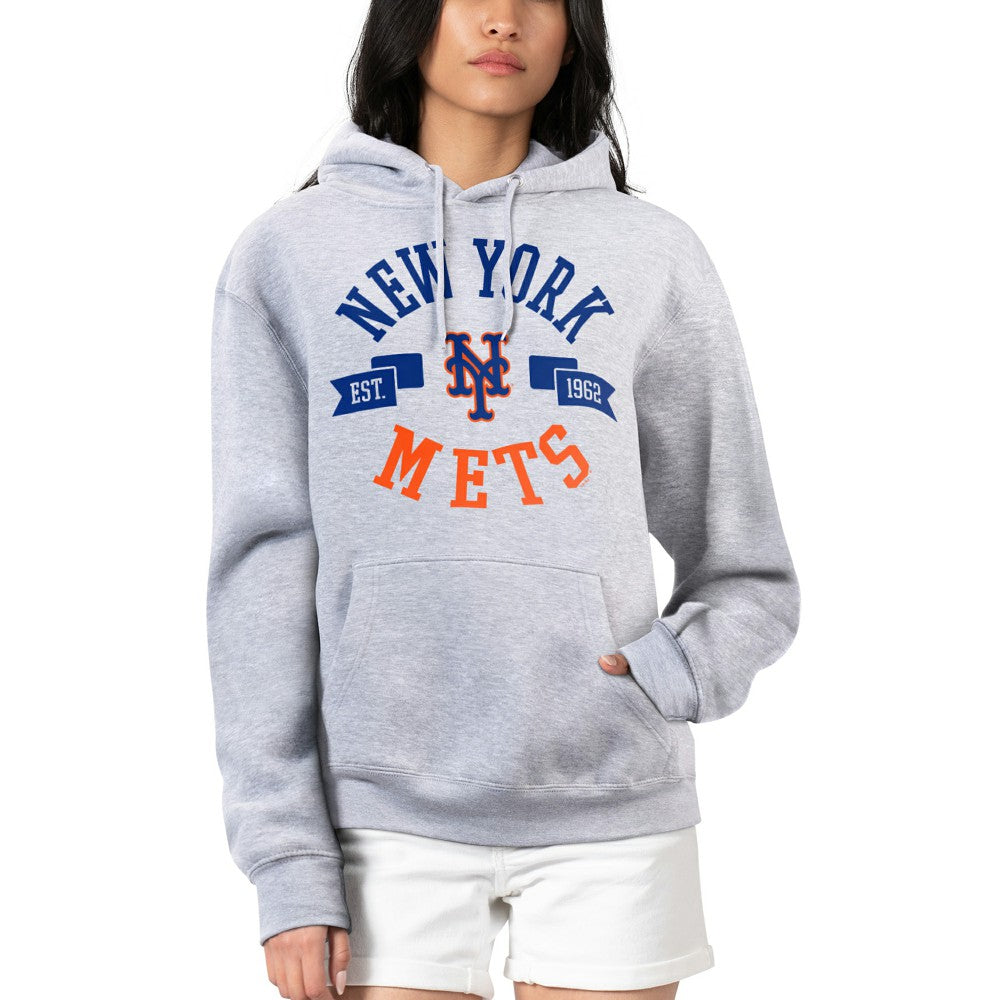 New York Mets G-III 4Her by Carl Banks Women's City Graphic Pullover Hoodie - MLB