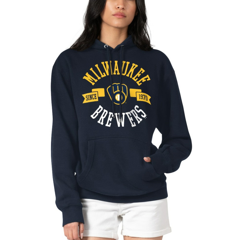 Milwaukee Brewers G-III 4Her by Carl Banks Women's City Graphic Pullover Hoodie - MLB