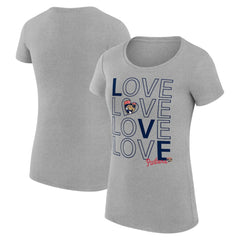 Florida Panthers G-III 4Her by Carl Banks Women's Super-Slim Fit Lightweight Hockey Love T-Shirt - Heather Gray - NHL