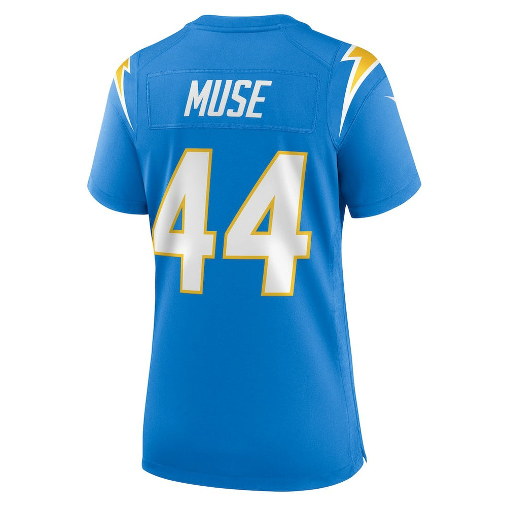 Tanner Muse Los Angeles Chargers Women's Team Game Jersey Powder Blue | Nike for Sale