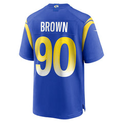 Earnest Brown IV Los Angeles Rams Team Game Jersey Royal | Nike for Sale