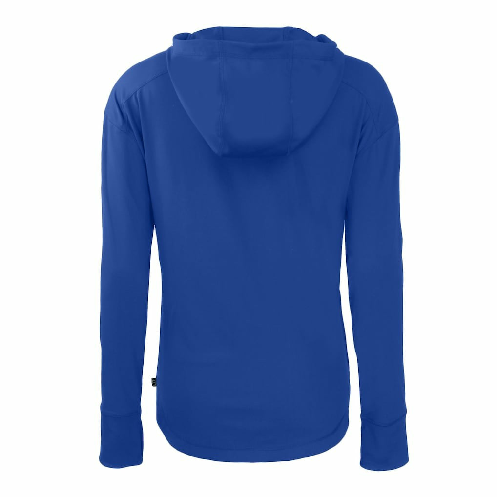 Buffalo Bills Cutter & Buck Women's Throwback Daybreak Eco Recycled Half-Zip Hoodie Royal | NFL