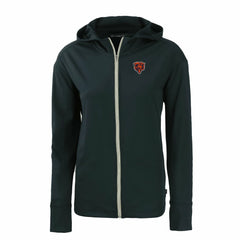 Chicago Bears Cutter & Buck Women's Throwback Daybreak Eco Recycled Half-Zip Hoodie Navy | NFL