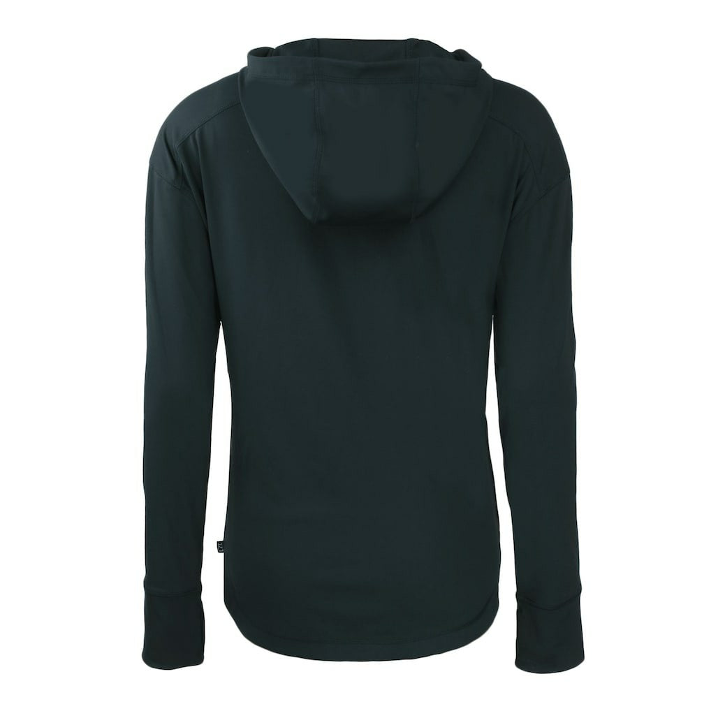 Chicago Bears Cutter & Buck Women's Throwback Daybreak Eco Recycled Half-Zip Hoodie Navy | NFL