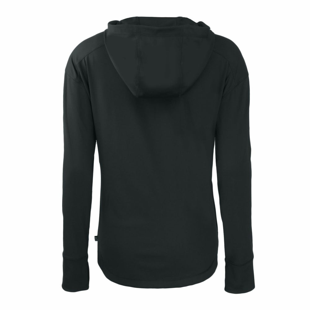 Detroit Lions Cutter & Buck Women's Throwback Daybreak Eco Recycled Half-Zip Hoodie Black | NFL