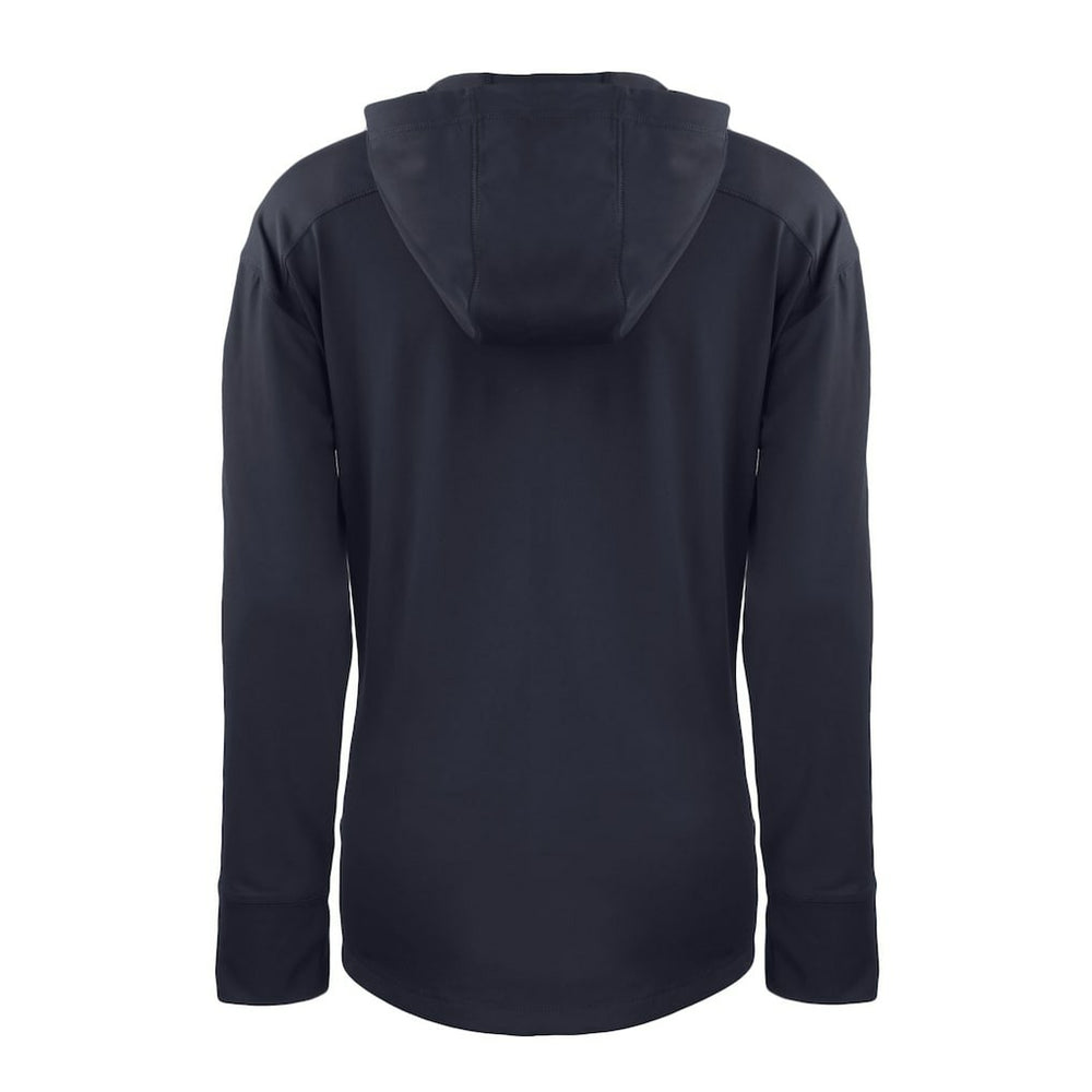Chicago Bears Cutter & Buck Women's Throwback Daybreak Eco Recycled Half-Zip Hoodie Navy | NFL